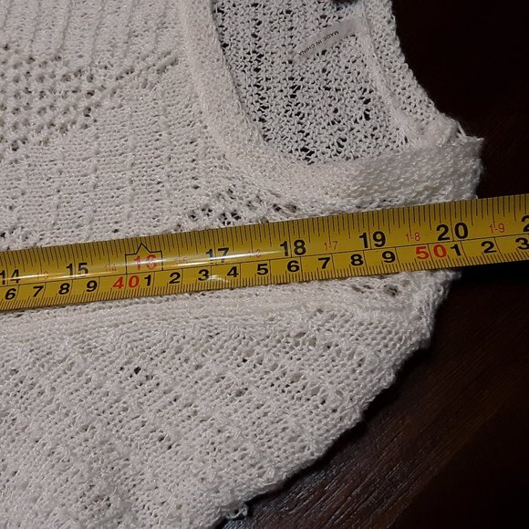 SALE EUC Beautiful Nic+Zoe Crochet Sweater Size PP - Picture 4 of 8